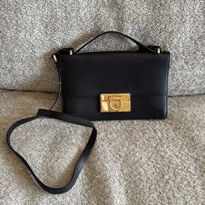 Ferragamo Leather Aileen Crossbody Bag with adjustable cross body strap